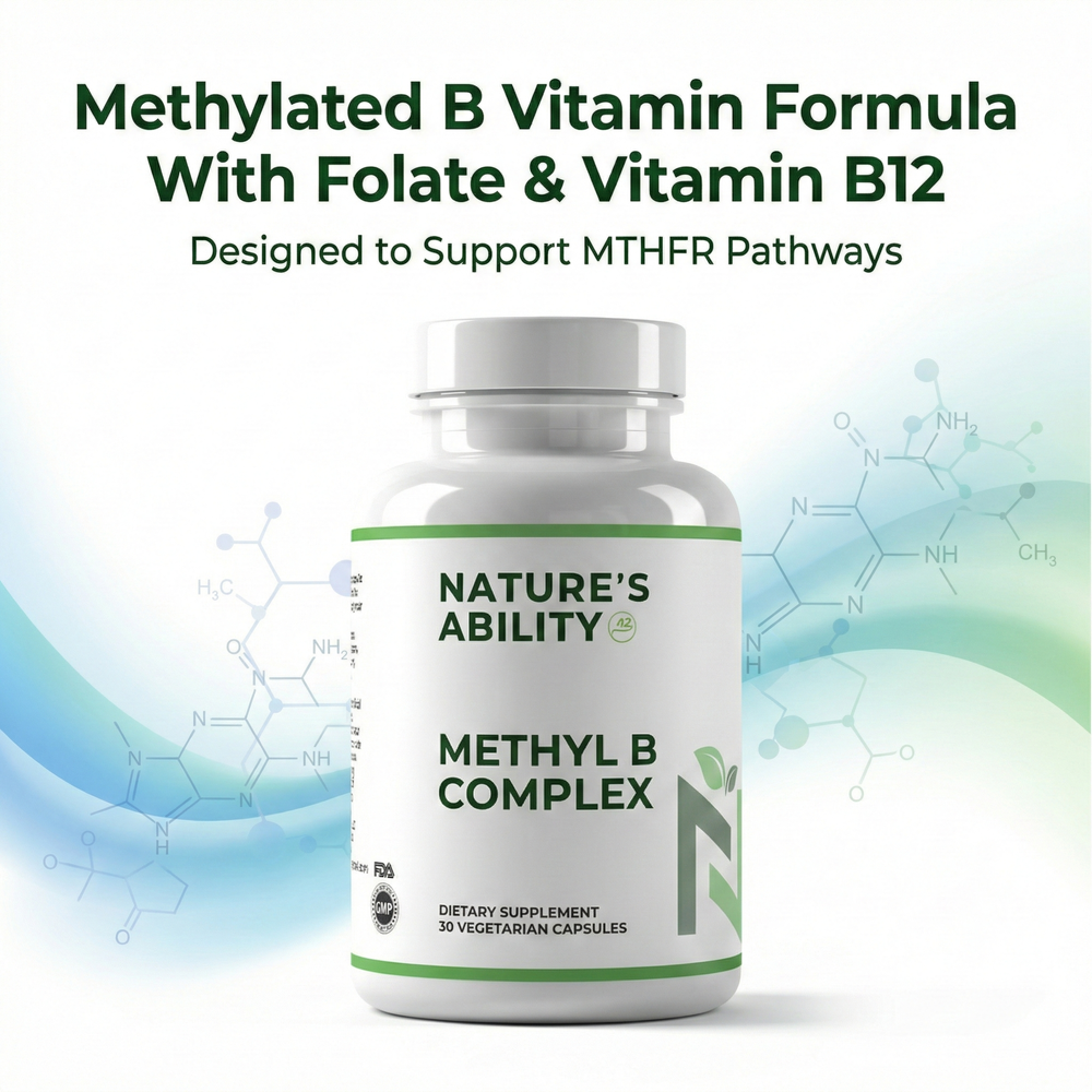 Nature's Ability Complete Methyl B Complex | with TTFD, P5P & L-Methylfolate