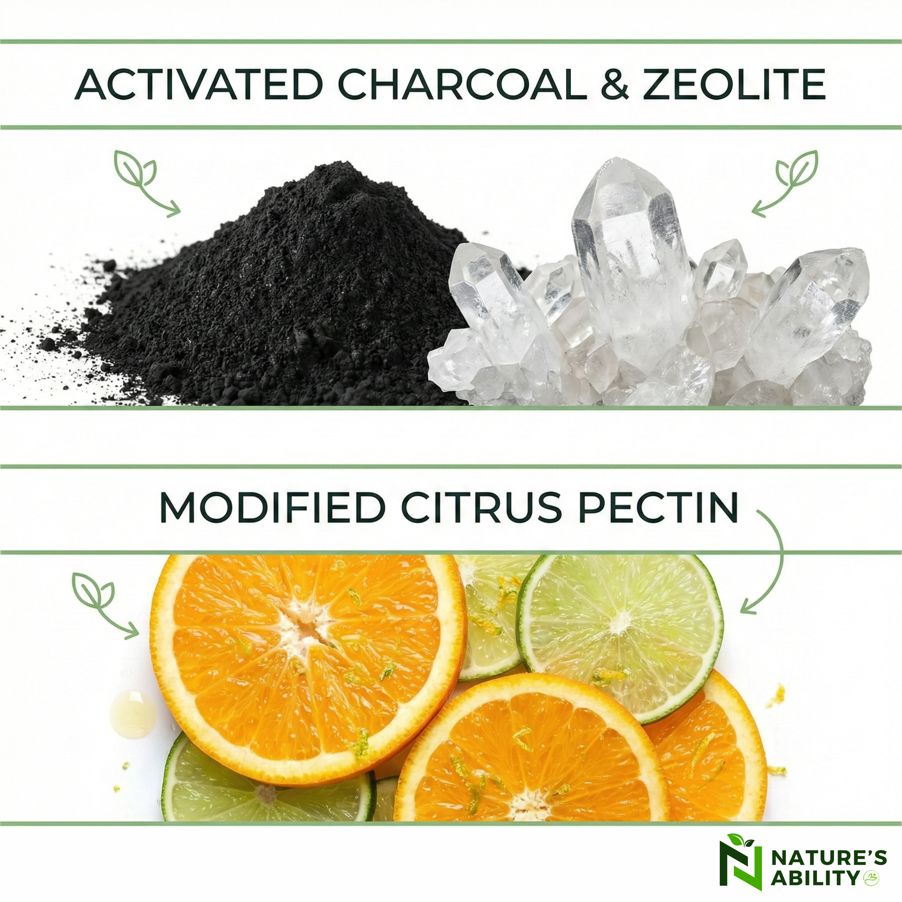 Nature's Ability Full Spectrum Detox Binder | Zeolite & Shilajit