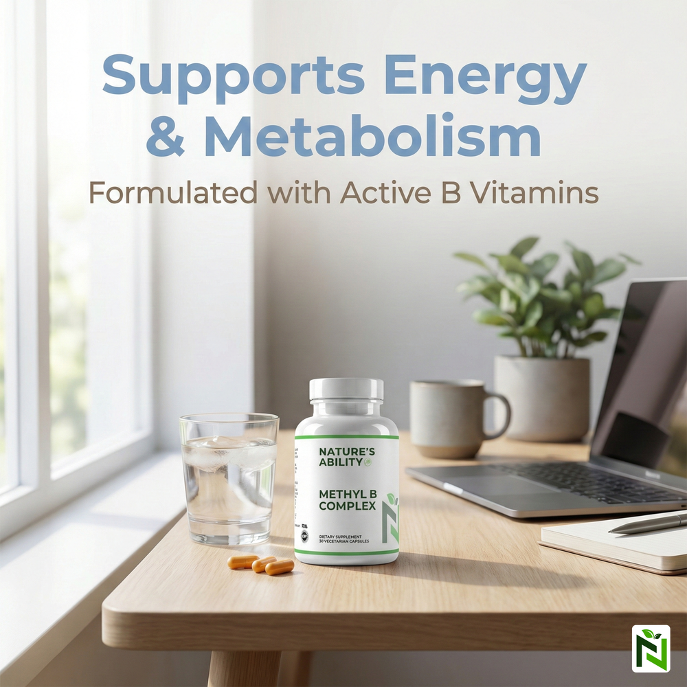 Nature's Ability Complete Methyl B Complex | with TTFD, P5P & L-Methylfolate