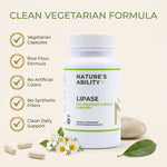 Nature's Ability Premium Lipase | Fat Digestion & Brain Support