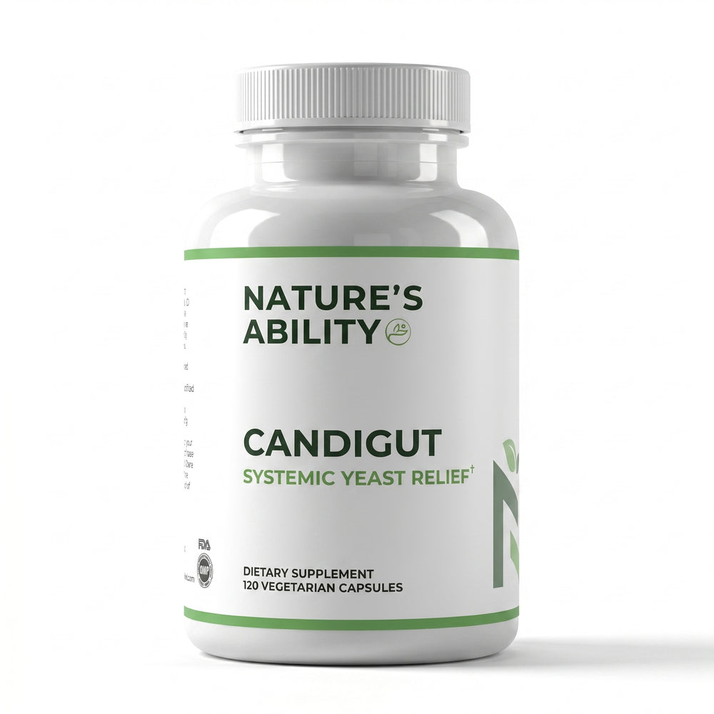 Nature's Ability CandiGut Enzyme Supplement | Cellulase & Protease