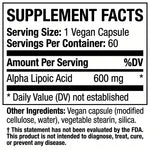 Nature's Ability Alpha Lipoic Acid 600mg | Cellular Energy & Nerve Support
