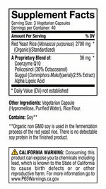 Nature's Ability Lipid Reset | Red Yeast Rice & CoQ10