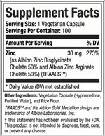 Nature's Ability Premium High Absorption Zinc Complex 30mg
