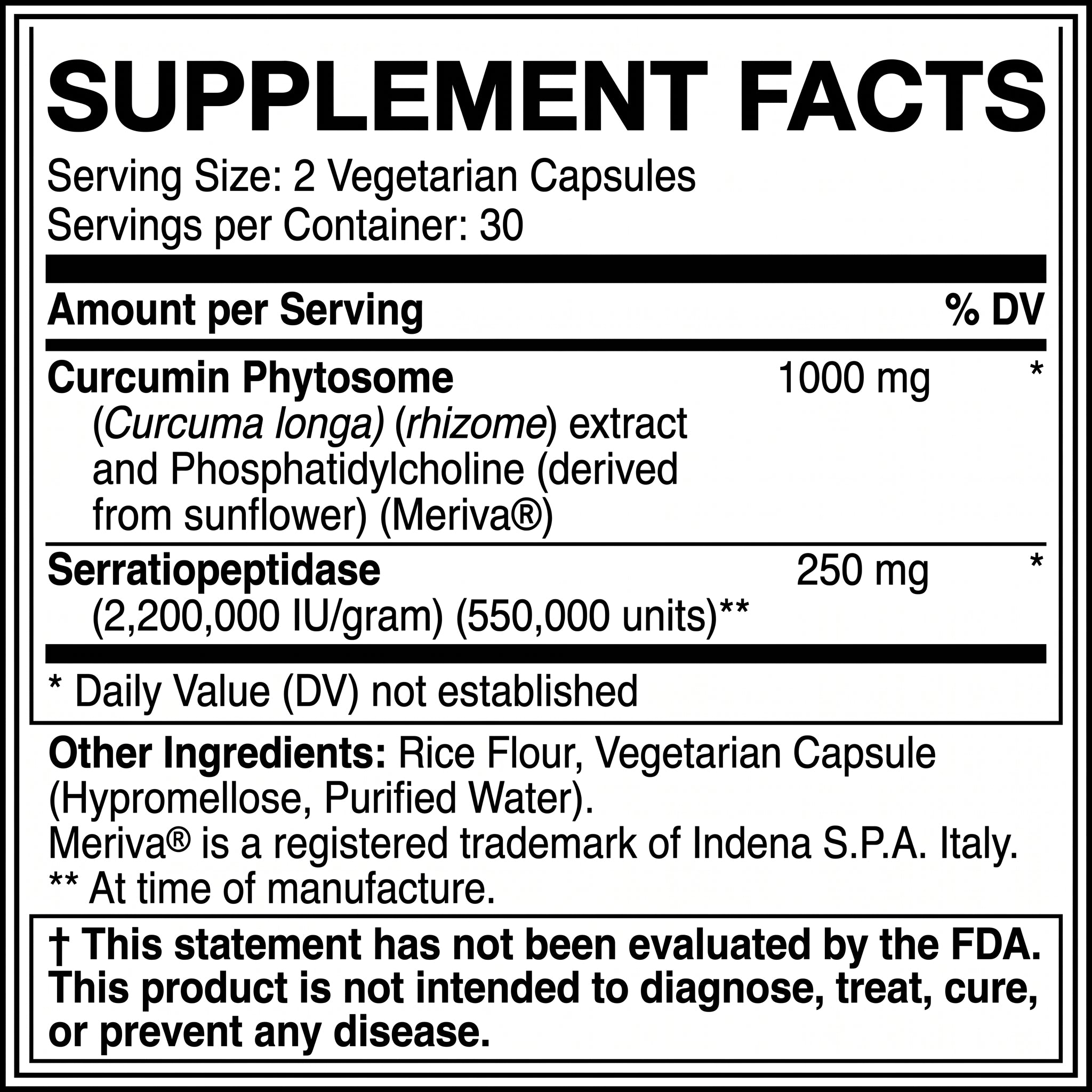 Nature's Ability Premium Curcumin with Serratiopeptidase