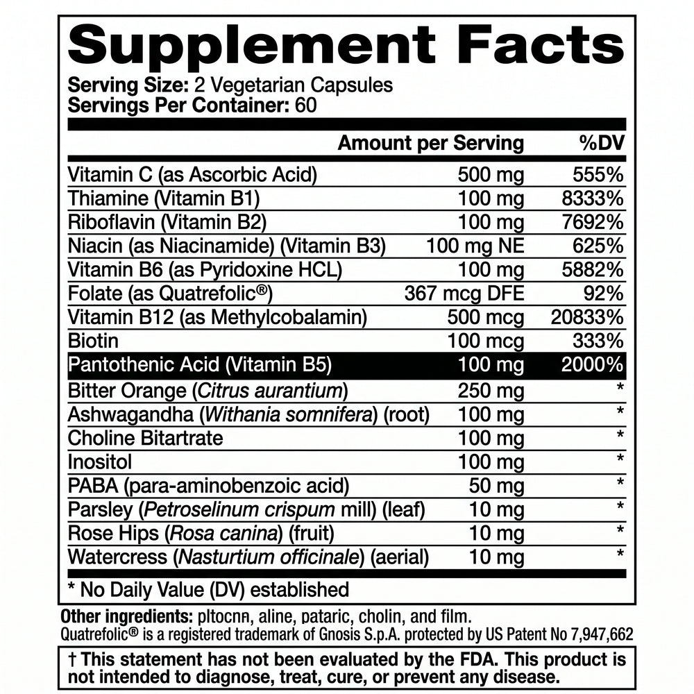 SereneForce Methyl B Complex | Quatrefolic® & Ashwagandha
