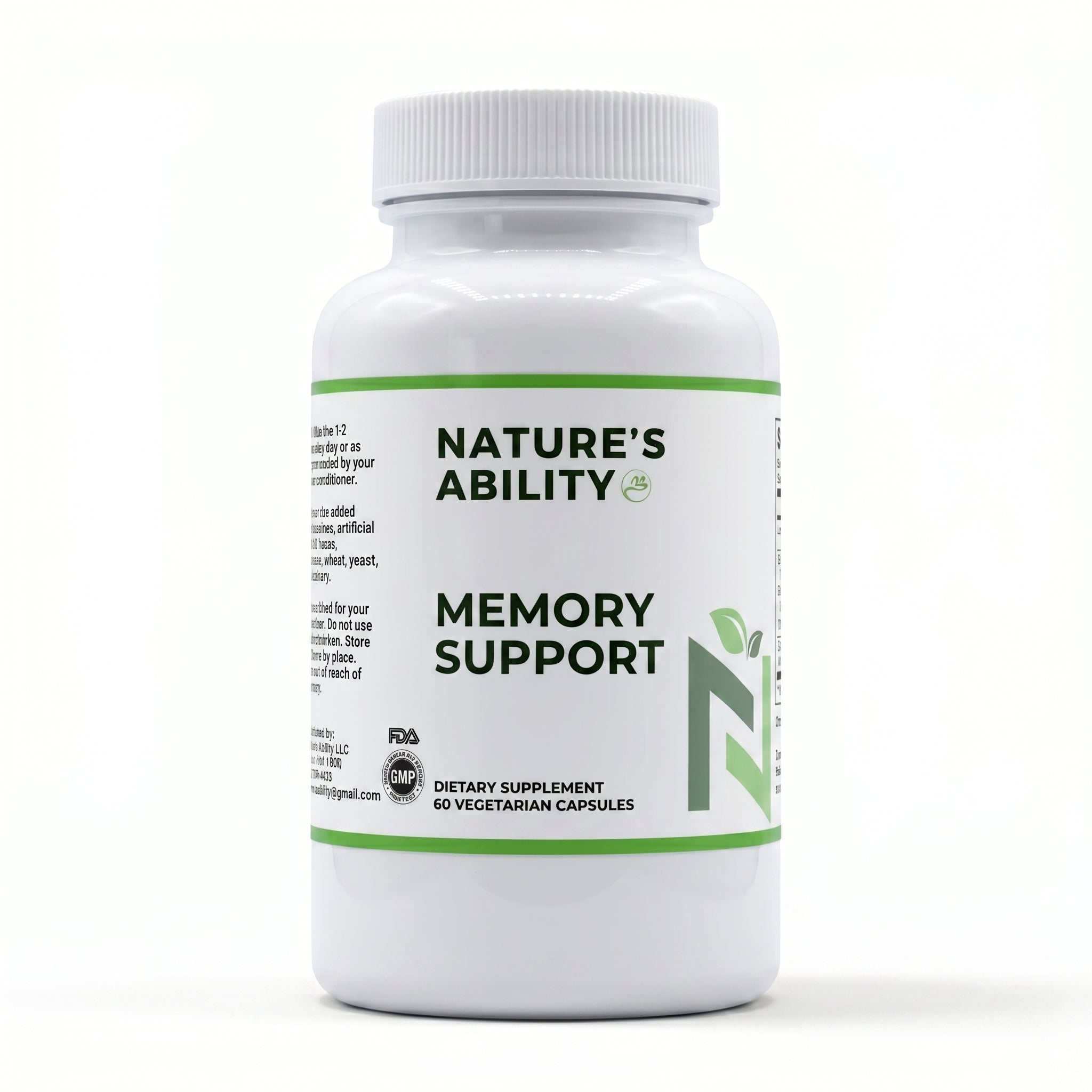 Nature's Ability Memory Support | Lion's Mane & Ginkgo
