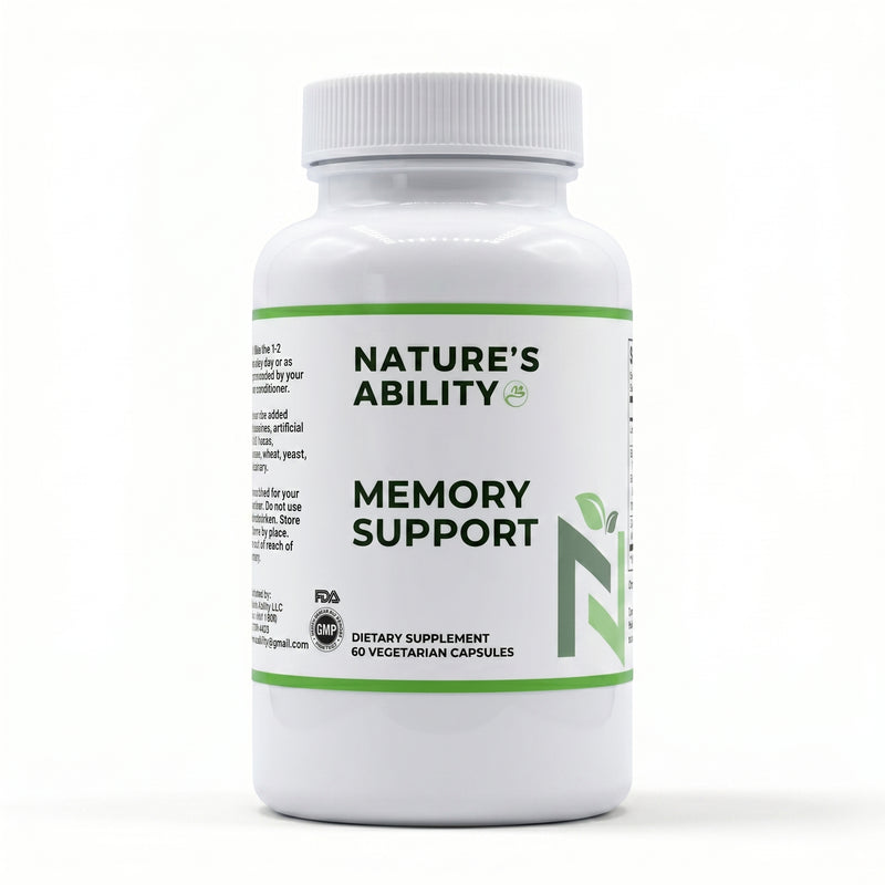 Nature's Ability Memory Support | Lion's Mane & Ginkgo