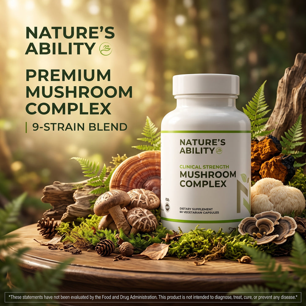 Nature's Ability Premium Mushroom Complex | 9-Strain Blend