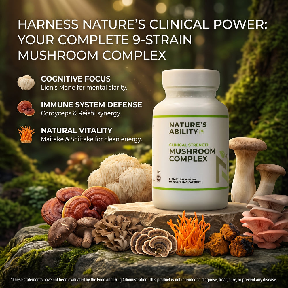 Nature's Ability Premium Mushroom Complex | 9-Strain Blend