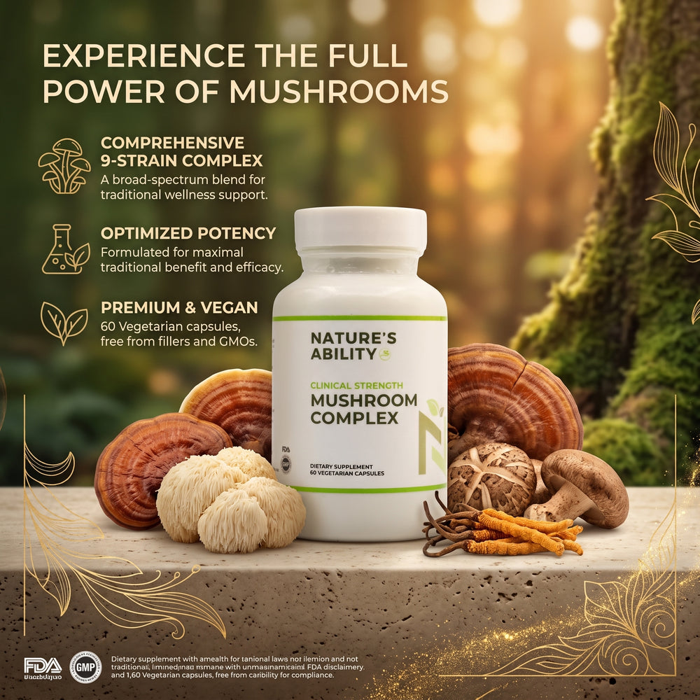 Nature's Ability Premium Mushroom Complex | 9-Strain Blend