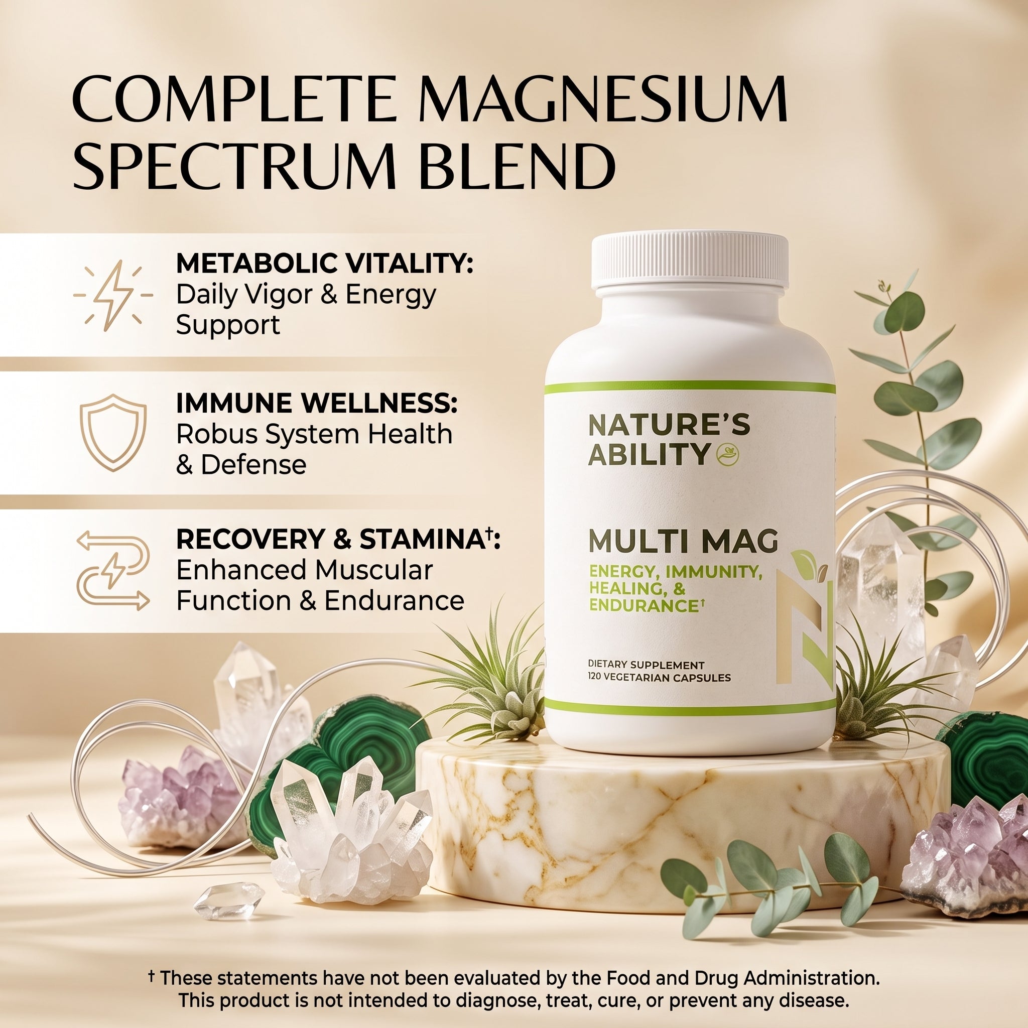 Nature's Ability Premium Multi Mag | 8-Form Mineral Blend