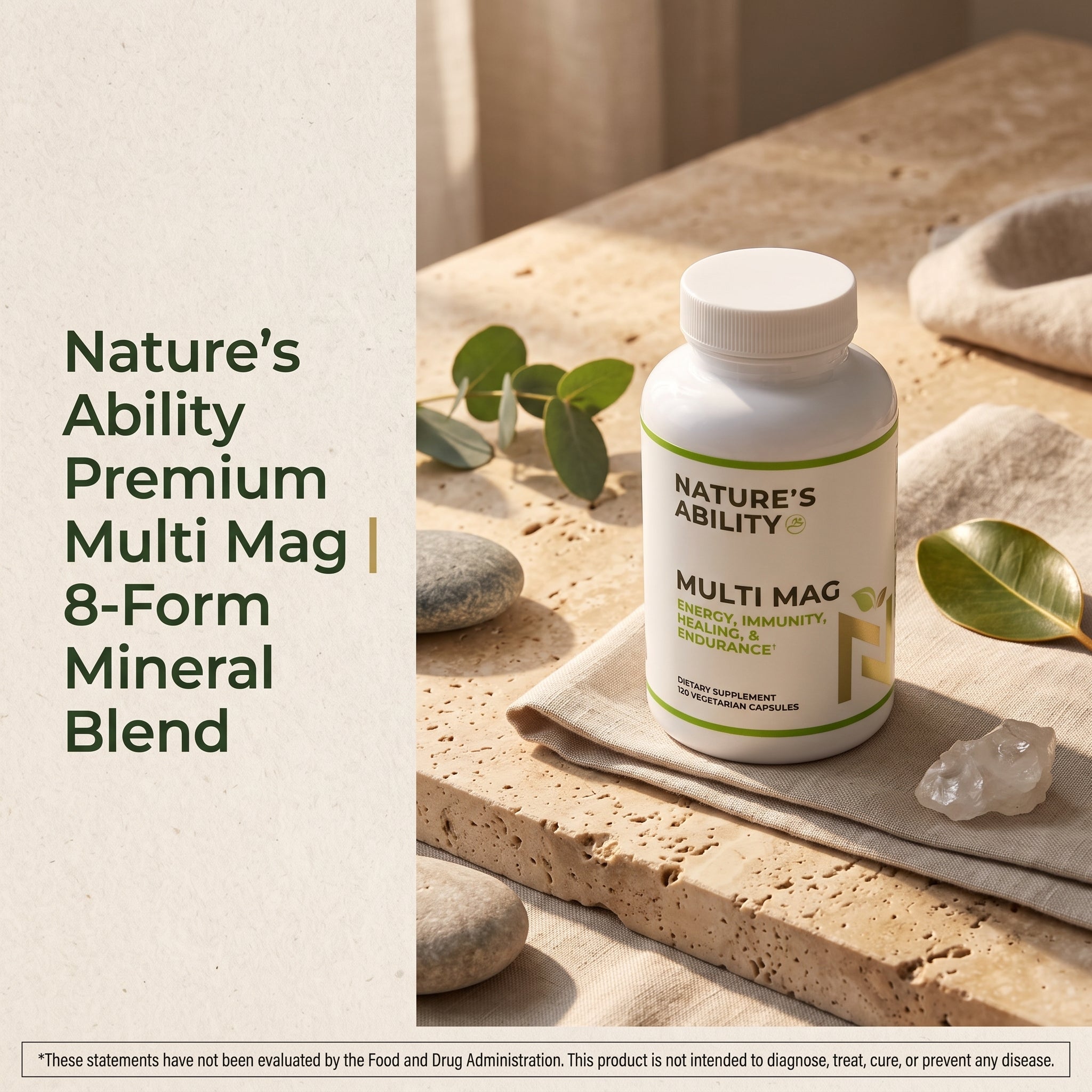 Nature's Ability Premium Multi Mag | 8-Form Mineral Blend