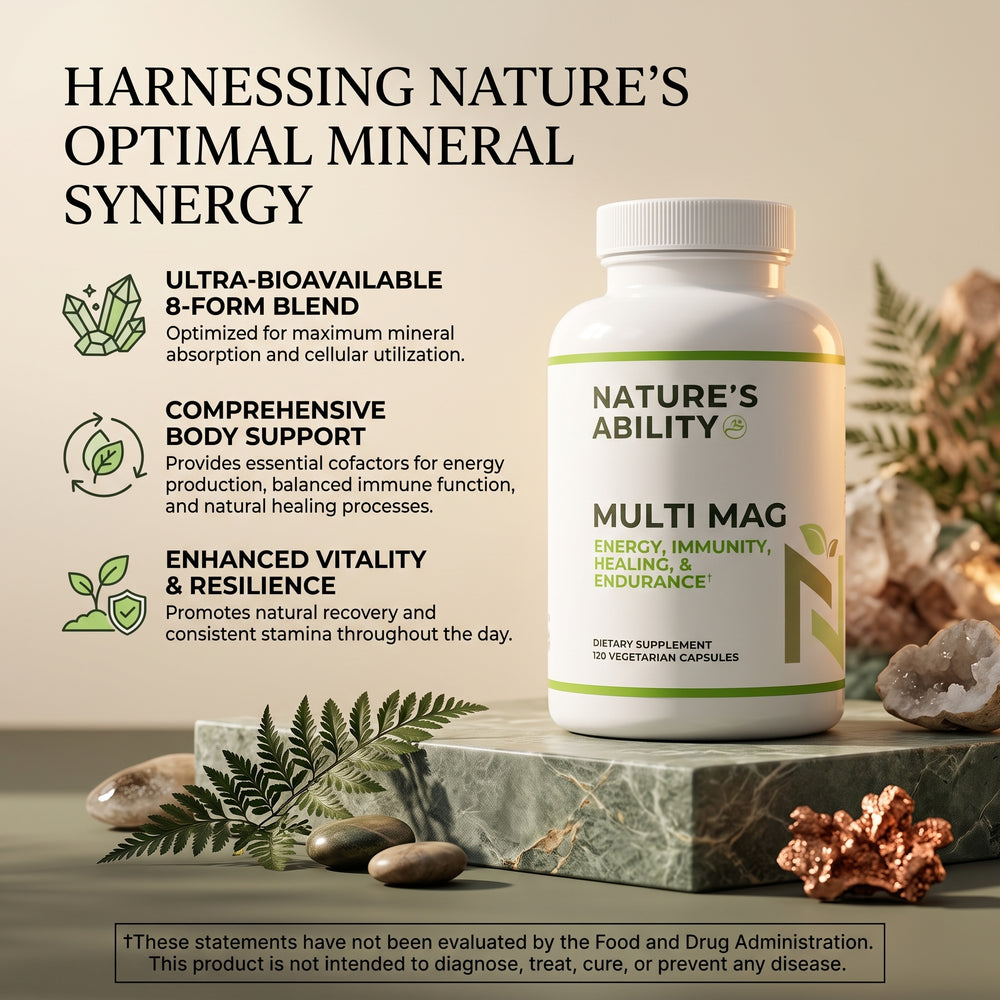 Nature's Ability Premium Multi Mag | 8-Form Mineral Blend