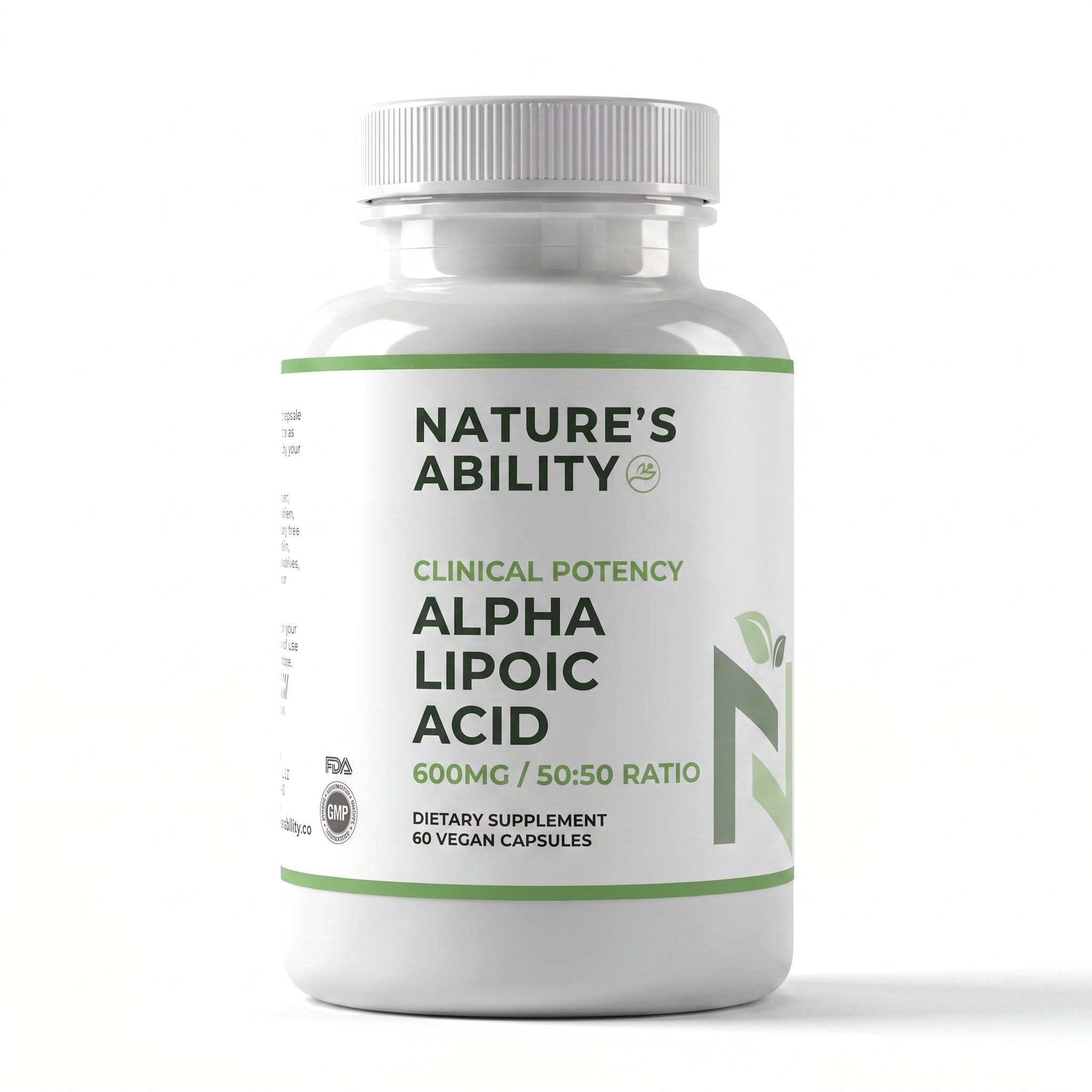 Nature's Ability Alpha Lipoic Acid 600mg | Cellular Energy & Nerve Support