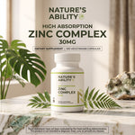 Nature's Ability Premium High Absorption Zinc Complex 30mg